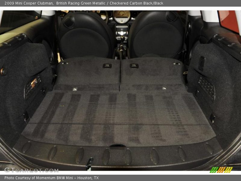 British Racing Green Metallic / Checkered Carbon Black/Black 2009 Mini Cooper Clubman