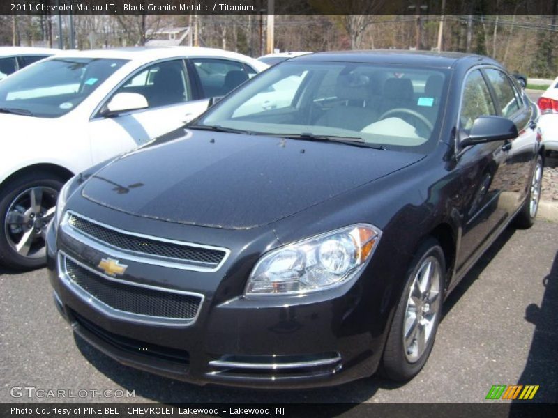 Black Granite Metallic / Titanium 2011 Chevrolet Malibu LT