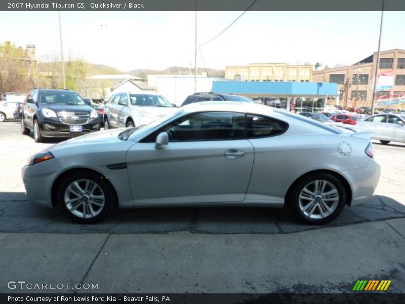 Quicksilver / Black 2007 Hyundai Tiburon GS