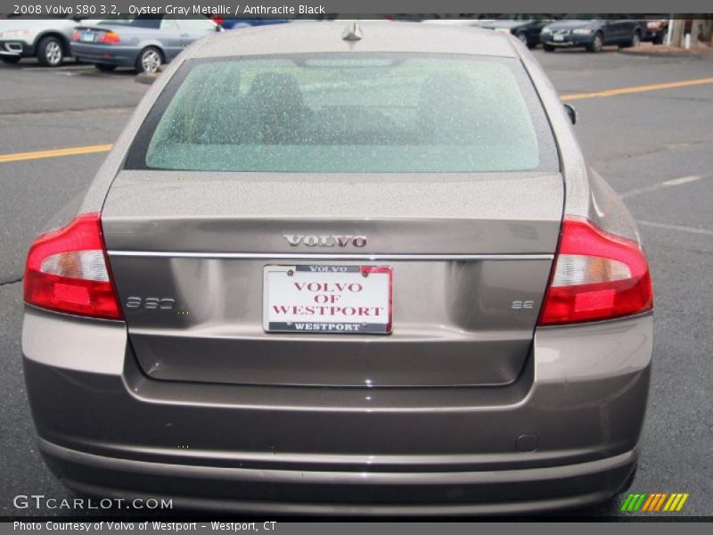 Oyster Gray Metallic / Anthracite Black 2008 Volvo S80 3.2