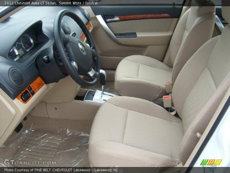  2011 Aveo LT Sedan Neutral Interior