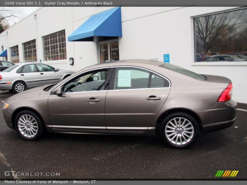 Oyster Gray Metallic / Anthracite Black 2008 Volvo S80 3.2