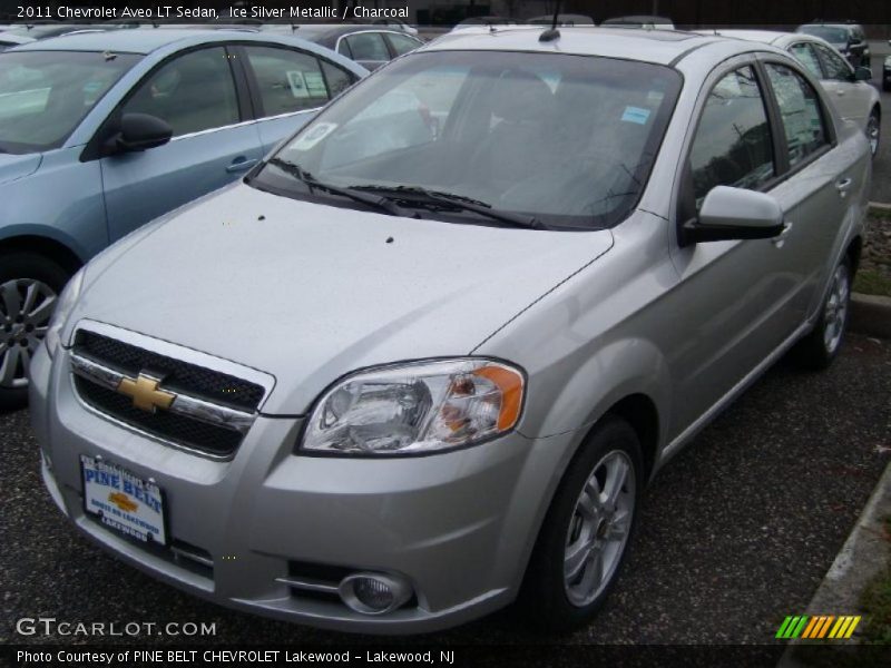 Ice Silver Metallic / Charcoal 2011 Chevrolet Aveo LT Sedan