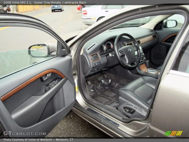 Oyster Gray Metallic / Anthracite Black 2008 Volvo S80 3.2