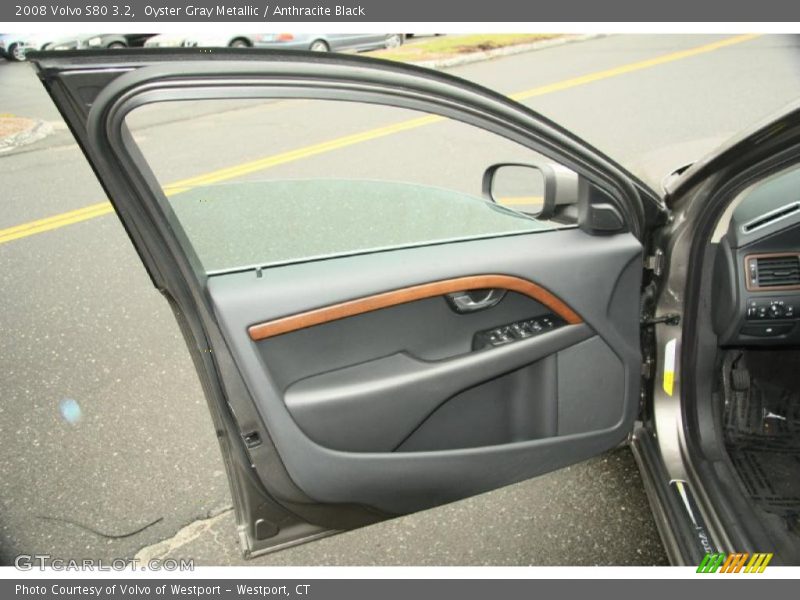 Oyster Gray Metallic / Anthracite Black 2008 Volvo S80 3.2