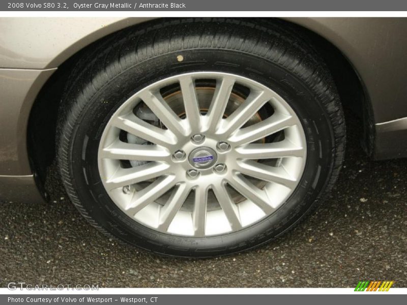 Oyster Gray Metallic / Anthracite Black 2008 Volvo S80 3.2