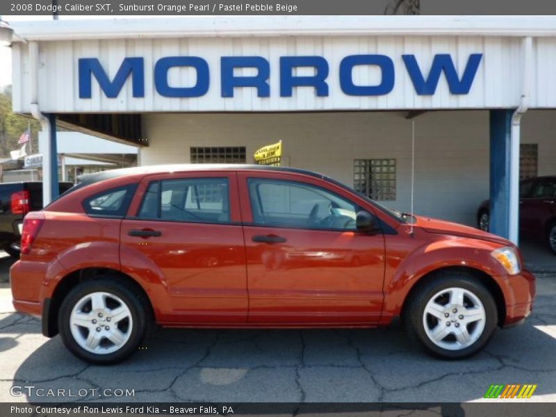 Sunburst Orange Pearl / Pastel Pebble Beige 2008 Dodge Caliber SXT