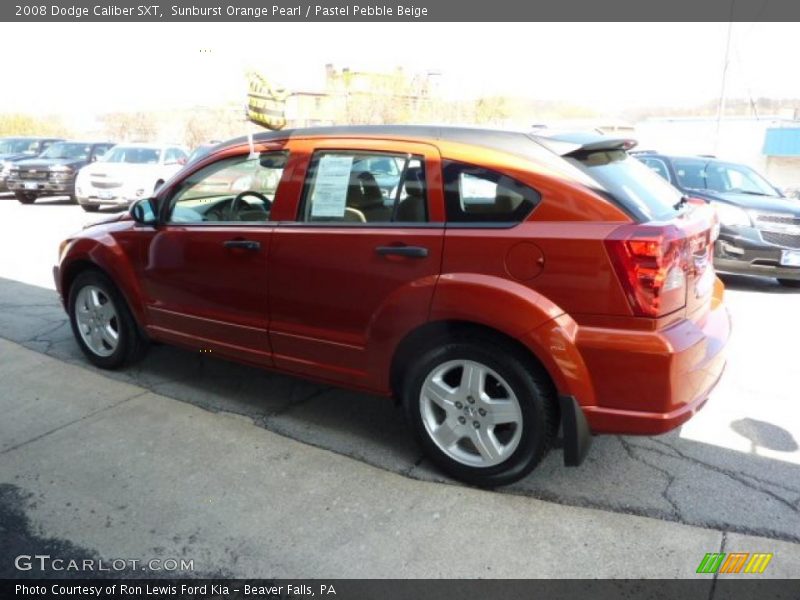 Sunburst Orange Pearl / Pastel Pebble Beige 2008 Dodge Caliber SXT