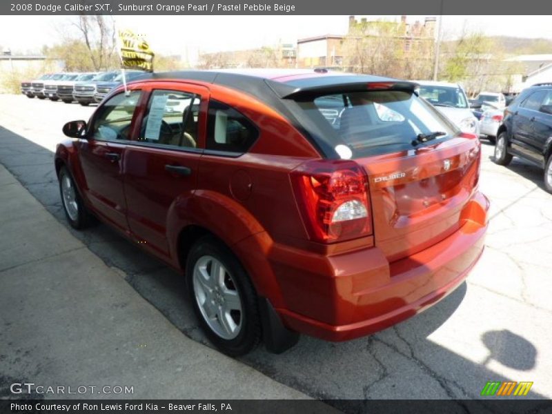 Sunburst Orange Pearl / Pastel Pebble Beige 2008 Dodge Caliber SXT