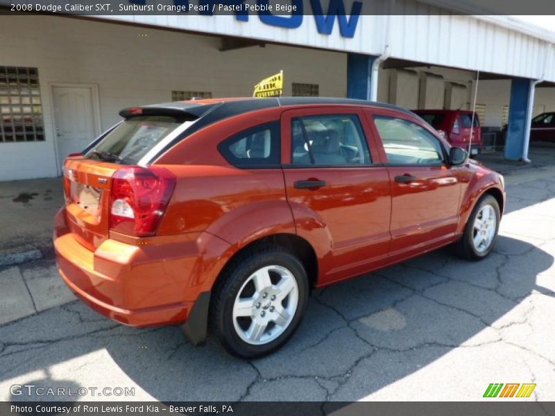 Sunburst Orange Pearl / Pastel Pebble Beige 2008 Dodge Caliber SXT