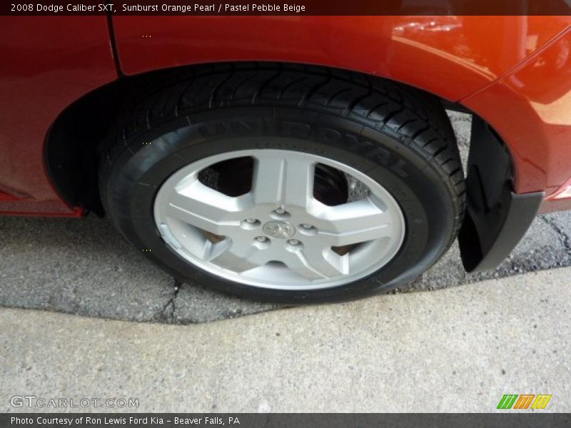 Sunburst Orange Pearl / Pastel Pebble Beige 2008 Dodge Caliber SXT