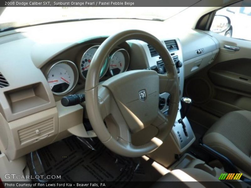 Sunburst Orange Pearl / Pastel Pebble Beige 2008 Dodge Caliber SXT