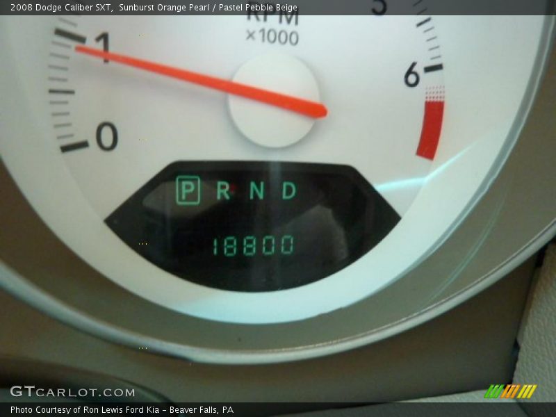 Sunburst Orange Pearl / Pastel Pebble Beige 2008 Dodge Caliber SXT