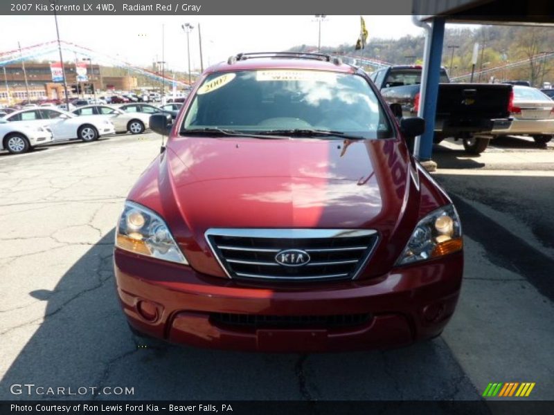 Radiant Red / Gray 2007 Kia Sorento LX 4WD