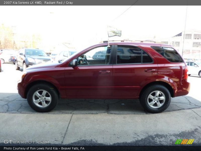 Radiant Red / Gray 2007 Kia Sorento LX 4WD