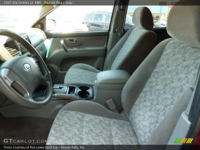 Radiant Red / Gray 2007 Kia Sorento LX 4WD