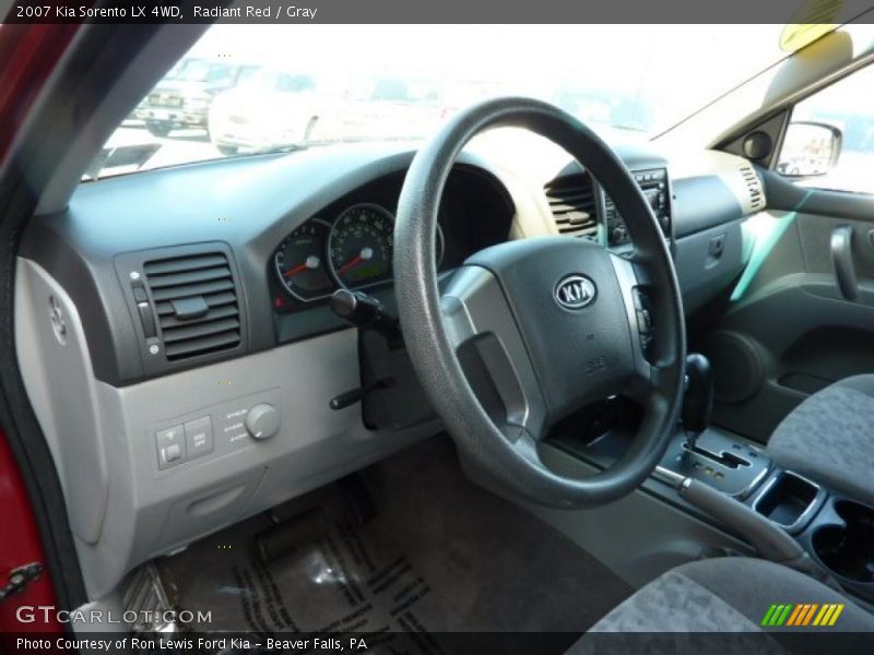 Radiant Red / Gray 2007 Kia Sorento LX 4WD