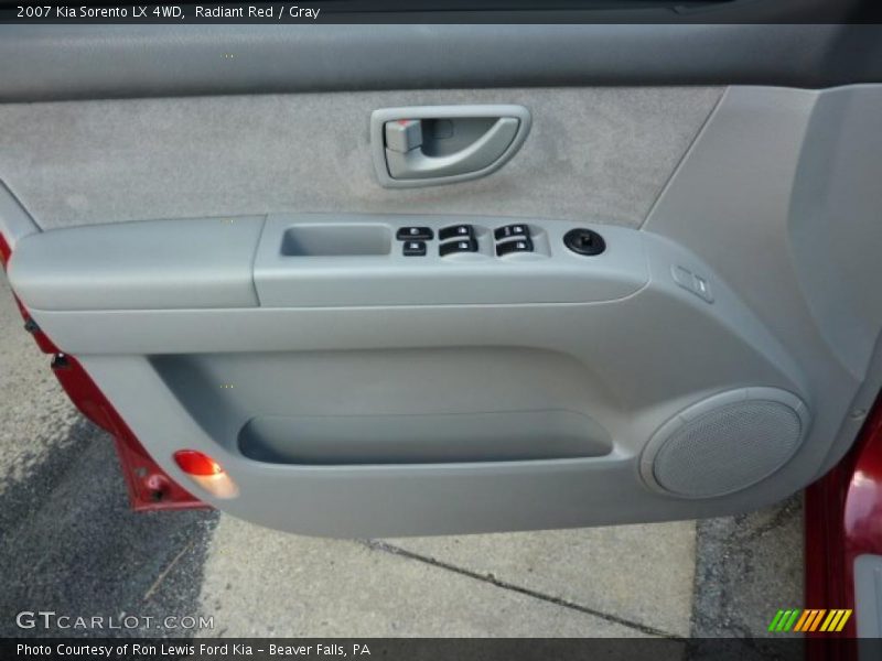 Radiant Red / Gray 2007 Kia Sorento LX 4WD