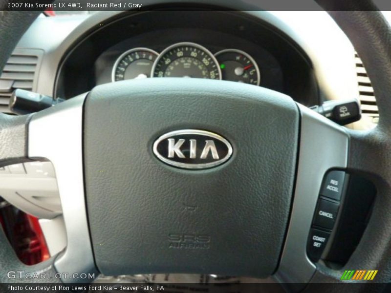 Radiant Red / Gray 2007 Kia Sorento LX 4WD