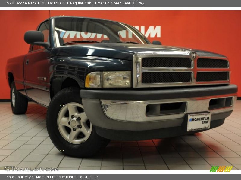 Emerald Green Pearl / Gray 1998 Dodge Ram 1500 Laramie SLT Regular Cab