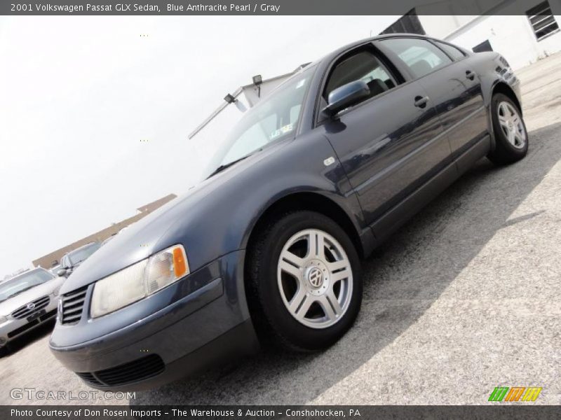 Blue Anthracite Pearl / Gray 2001 Volkswagen Passat GLX Sedan