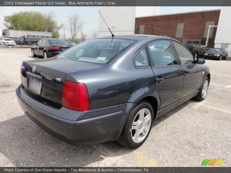 Blue Anthracite Pearl / Gray 2001 Volkswagen Passat GLX Sedan