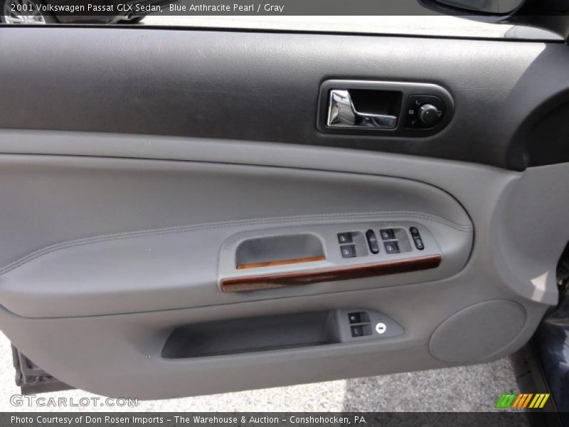 Blue Anthracite Pearl / Gray 2001 Volkswagen Passat GLX Sedan