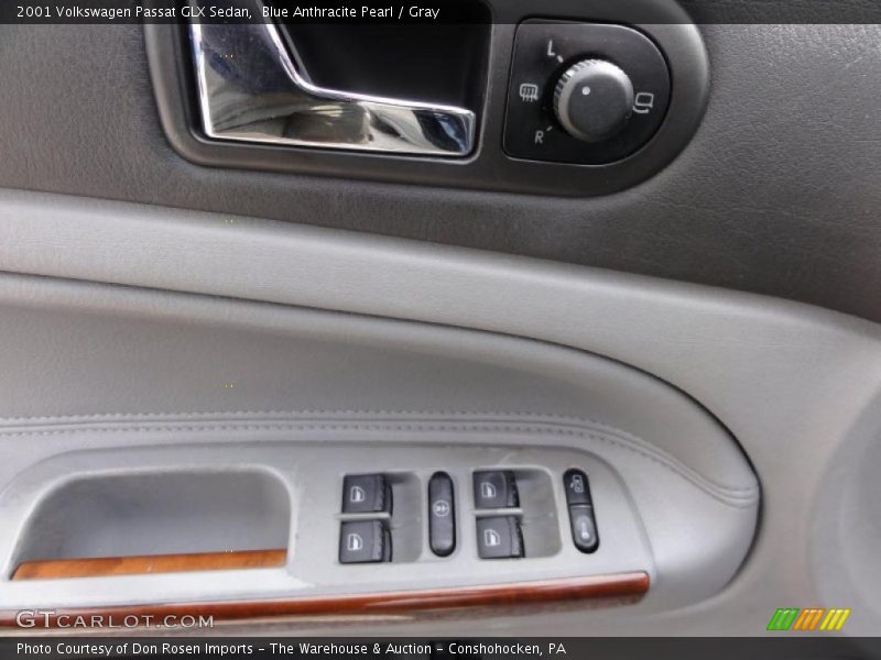 Blue Anthracite Pearl / Gray 2001 Volkswagen Passat GLX Sedan