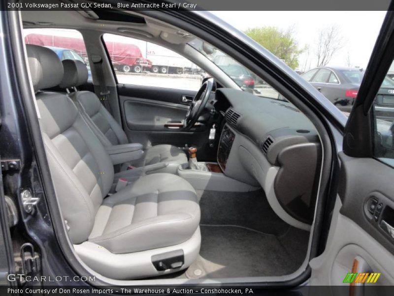 Blue Anthracite Pearl / Gray 2001 Volkswagen Passat GLX Sedan