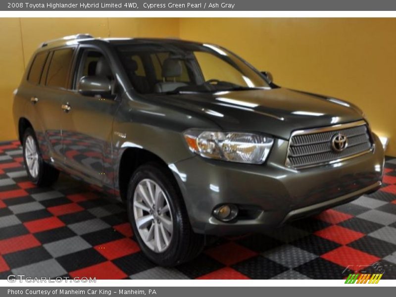 Cypress Green Pearl / Ash Gray 2008 Toyota Highlander Hybrid Limited 4WD