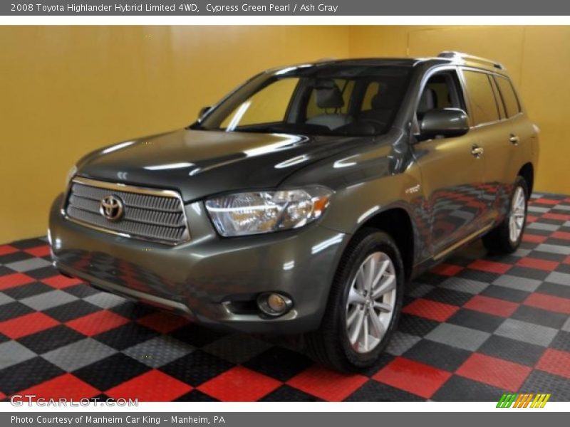 Cypress Green Pearl / Ash Gray 2008 Toyota Highlander Hybrid Limited 4WD