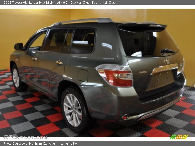 Cypress Green Pearl / Ash Gray 2008 Toyota Highlander Hybrid Limited 4WD