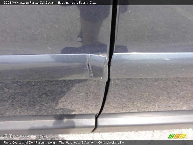 Blue Anthracite Pearl / Gray 2001 Volkswagen Passat GLX Sedan