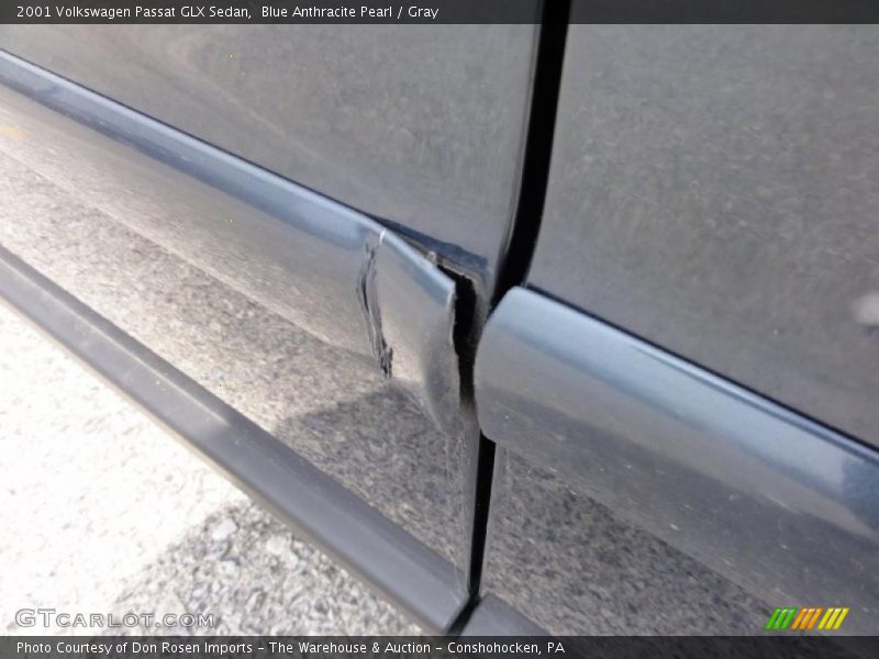 Blue Anthracite Pearl / Gray 2001 Volkswagen Passat GLX Sedan
