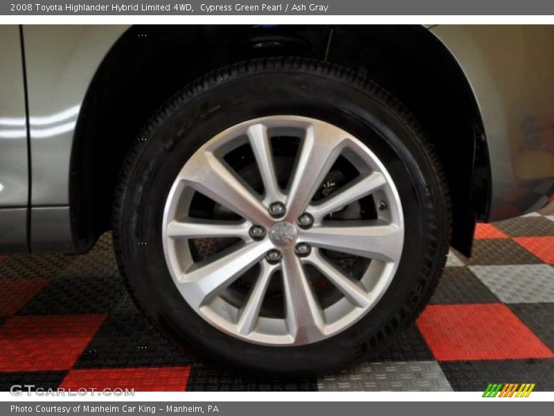 Cypress Green Pearl / Ash Gray 2008 Toyota Highlander Hybrid Limited 4WD
