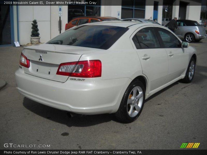 Dover White Pearl / Medium Gray 2009 Mitsubishi Galant ES