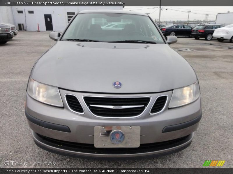 Smoke Beige Metallic / Slate Gray 2005 Saab 9-3 Linear Sport Sedan