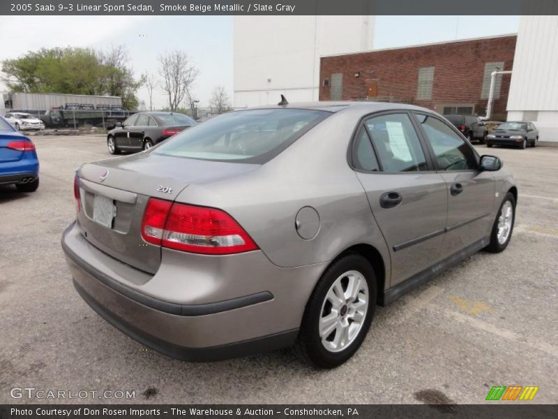 Smoke Beige Metallic / Slate Gray 2005 Saab 9-3 Linear Sport Sedan