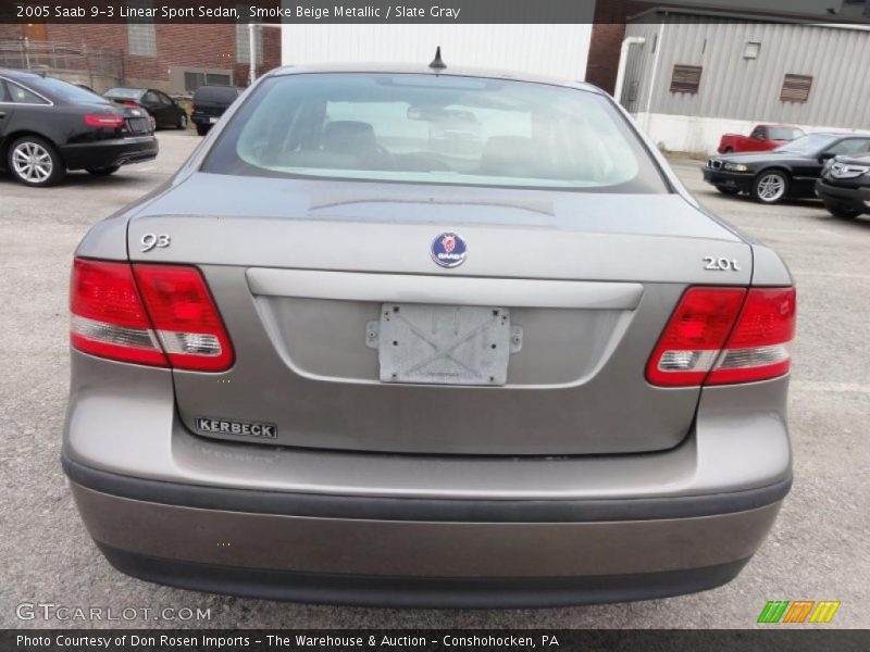 Smoke Beige Metallic / Slate Gray 2005 Saab 9-3 Linear Sport Sedan