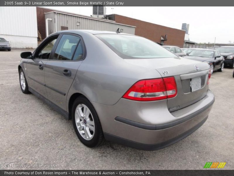 Smoke Beige Metallic / Slate Gray 2005 Saab 9-3 Linear Sport Sedan