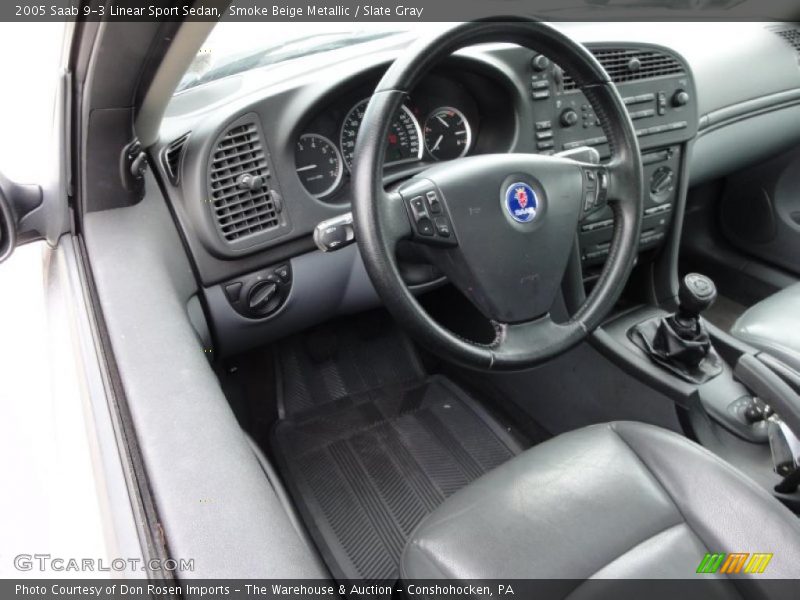  2005 9-3 Linear Sport Sedan Slate Gray Interior