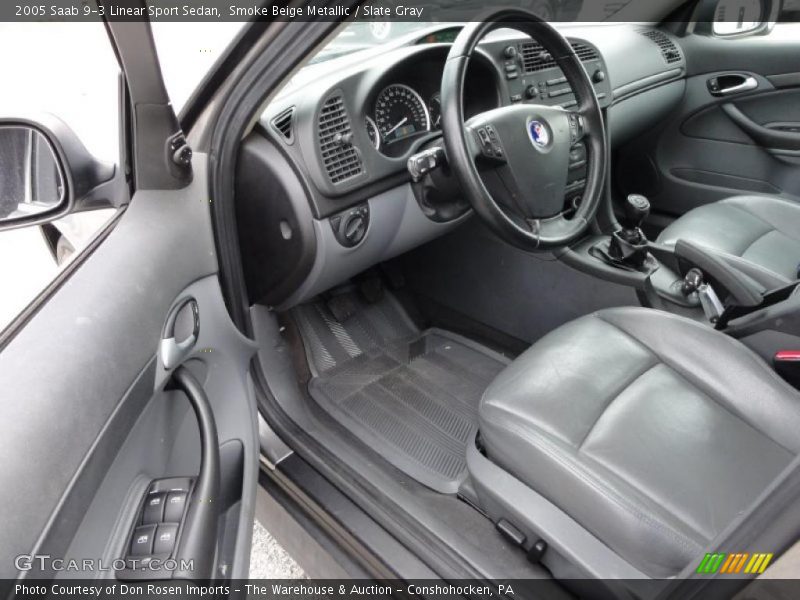  2005 9-3 Linear Sport Sedan Slate Gray Interior