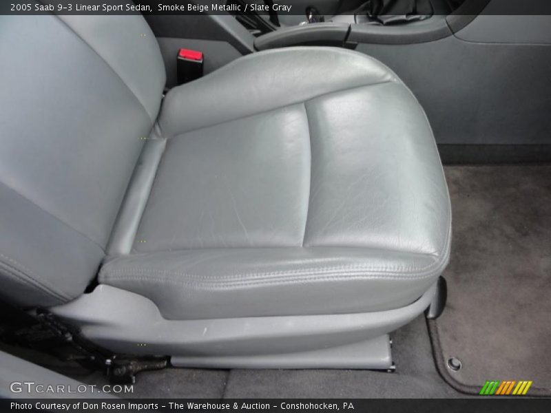 Smoke Beige Metallic / Slate Gray 2005 Saab 9-3 Linear Sport Sedan