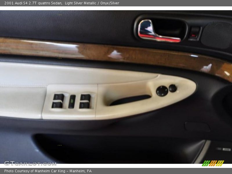 Light Silver Metallic / Onyx/Silver 2001 Audi S4 2.7T quattro Sedan