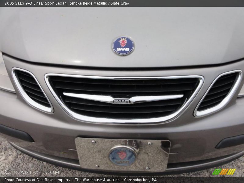 Smoke Beige Metallic / Slate Gray 2005 Saab 9-3 Linear Sport Sedan