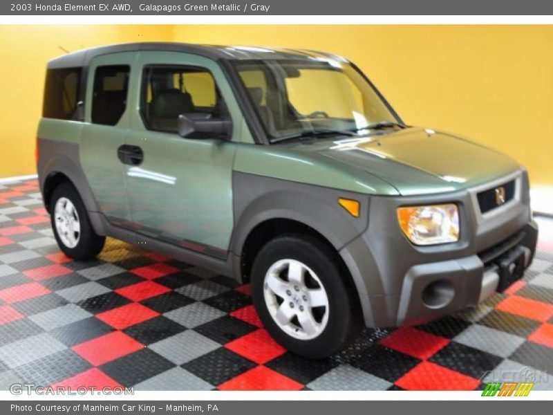 Galapagos Green Metallic / Gray 2003 Honda Element EX AWD