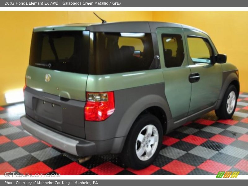Galapagos Green Metallic / Gray 2003 Honda Element EX AWD
