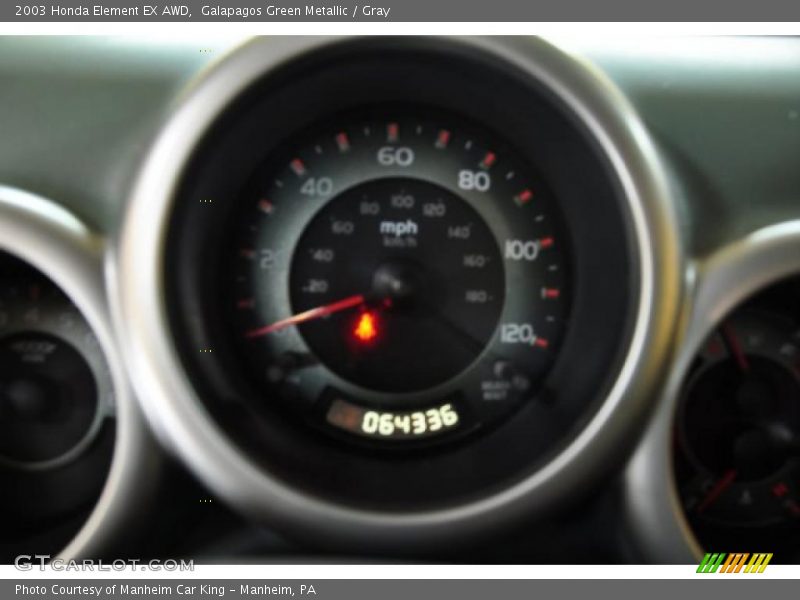 Galapagos Green Metallic / Gray 2003 Honda Element EX AWD