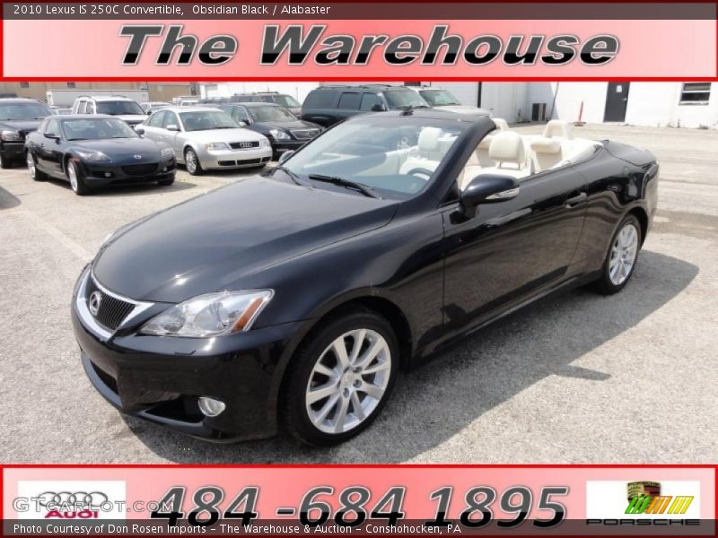 Obsidian Black / Alabaster 2010 Lexus IS 250C Convertible