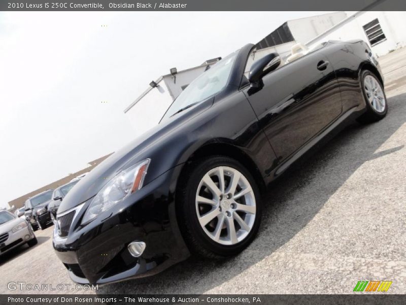 Obsidian Black / Alabaster 2010 Lexus IS 250C Convertible